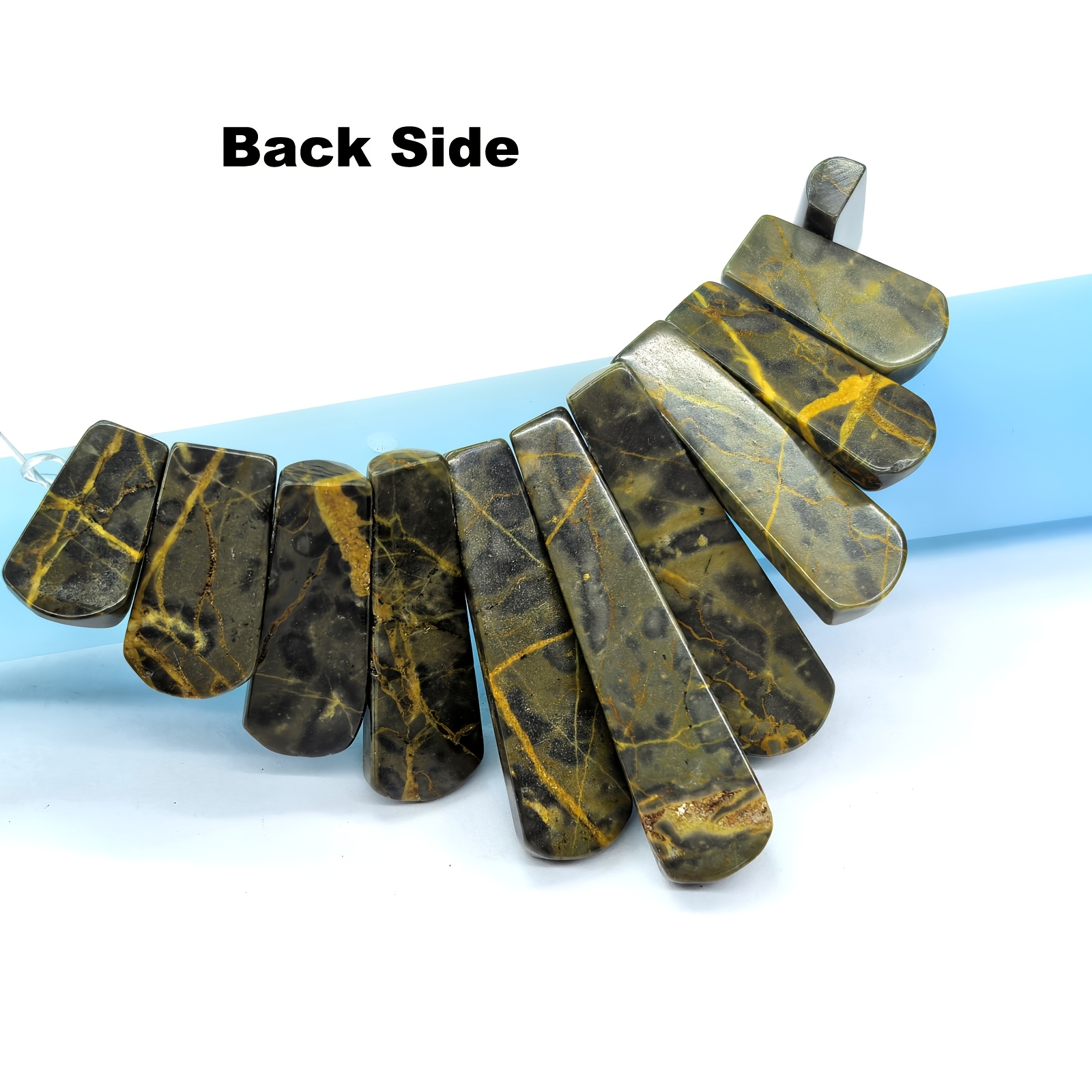 Natural Coffee Jasper Fan-Shaped Necklace, Bohemian Choker